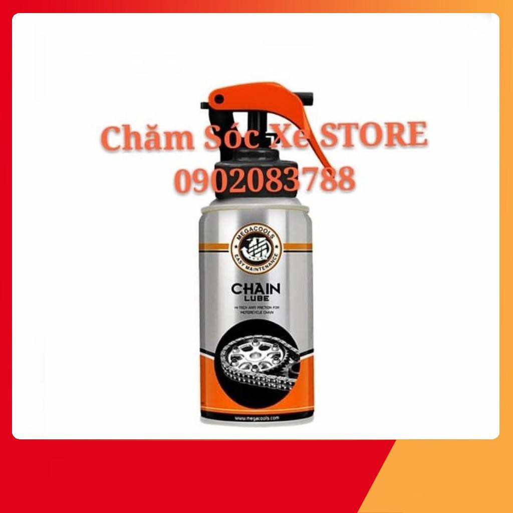 Xịt Dưỡng Sên - Bôi Trơn Sên Megacools Chain Lube 300ml Indonesia