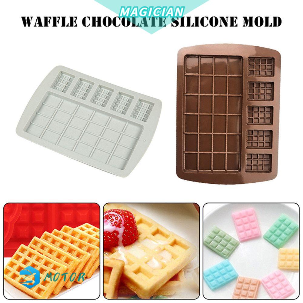 Khuôn Silicone Tạo Hình Khối Chữ Nhật 24 Ngăn DIY Để Trang Trí Bánh