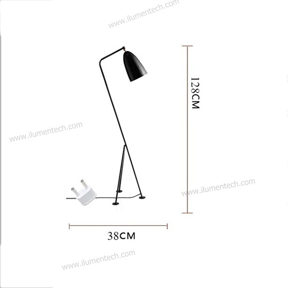 ĐÈN SÀN CÔNG NGHIỆP HIỆN ĐẠI ĐÈN CÂY ĐỨNG MÀU ĐEN TRẮNG