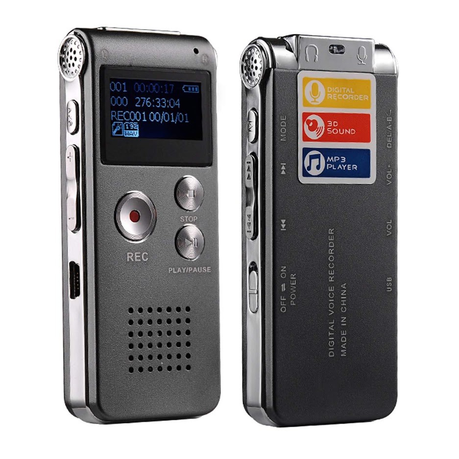 Máy ghi âm mini giá rẻ RV11 8GB - Hỗ trợ ghi âm liên tục tới 35h
