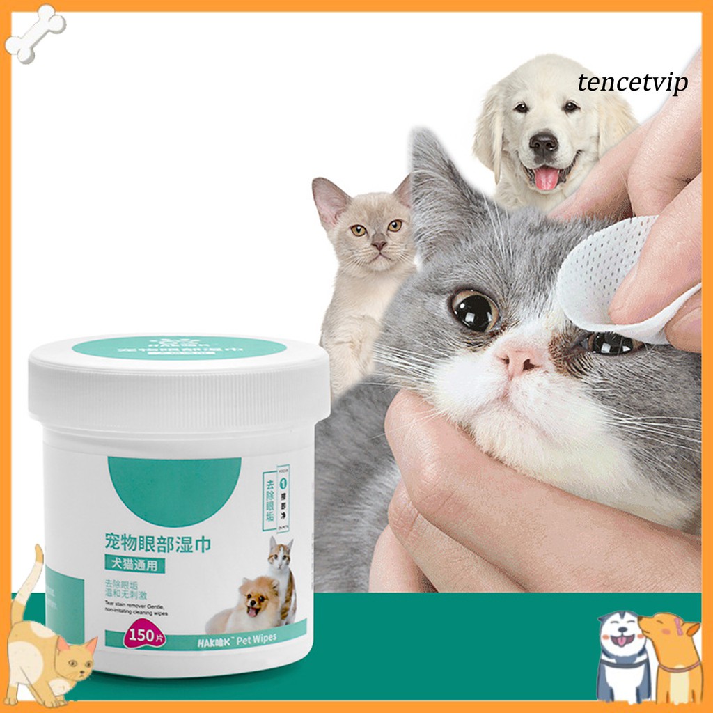 Hộp 150 Khăn Giấy Ướt Làm Sạch Tai Cho Thú Cưng