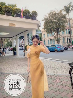 Bigsize Áo dài voan cườm AD02