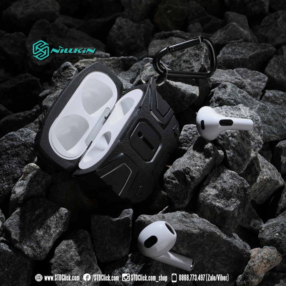 BAO SILICON CHỐNG SỐC AIRPODS 3 NILLKIN EXPLORER CHÍNH HÃNG