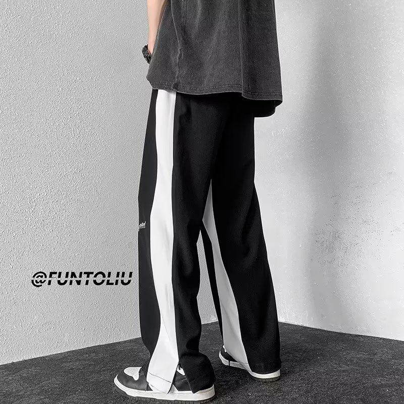 Quần Dài Lưng Thun Dáng Rộng Thoáng Khí Thoải Mái Phong Cách Hàn Quốc Thời Trang Cho Nam size M-3XL