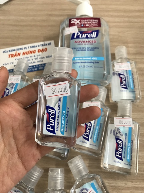 Gel rửa tay khô diệt khuẩn Purell (made in USA - có sẵn)