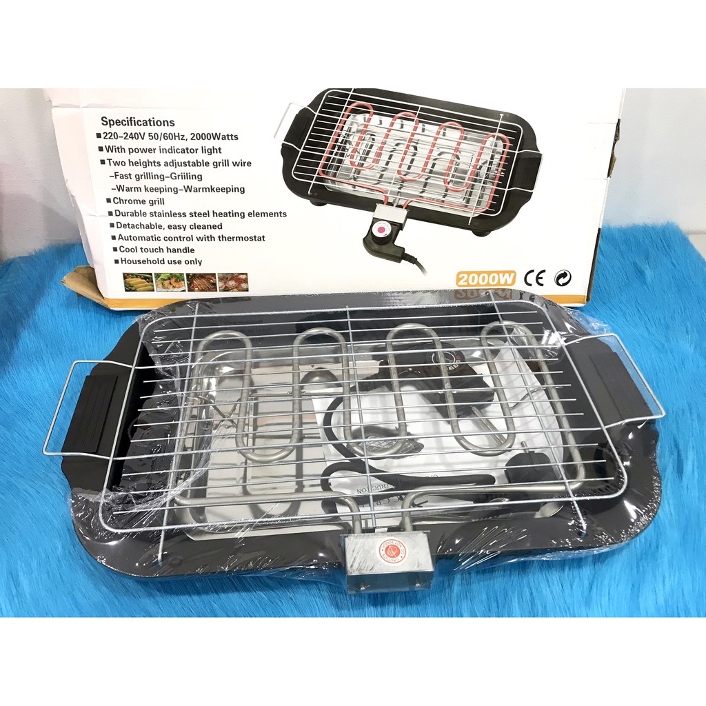 Hàng Loại 1 -Bếp Điện Nướng Không Khói Electric Barbercue Grill Công Suất 2000W