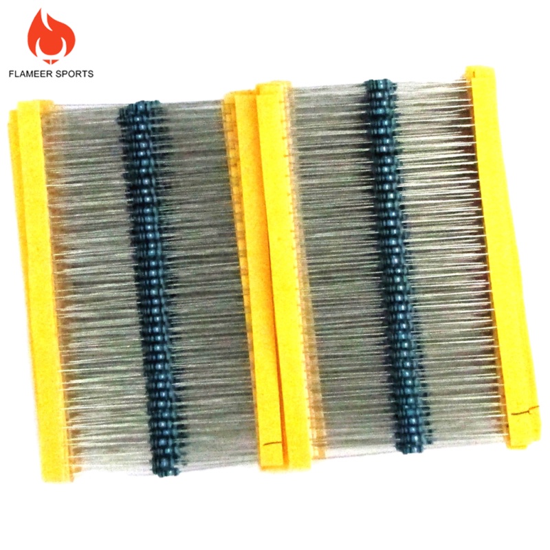 Flameer Sports  1280pcs 0.25W Metal Film Resistor Kit 1% 1-10M Resistance Assortment Set