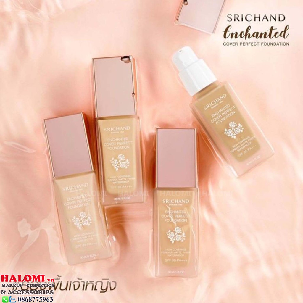 Kem Nền Srichand Thái Lan Enchanted Cover Perfect Foundation SPF35 PA+++ 30ml