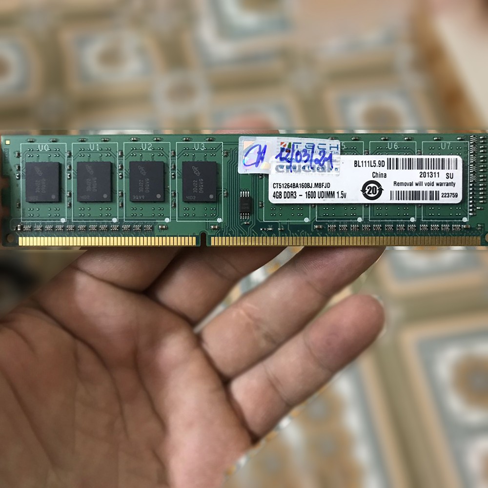 Ram PC 4GB DDR3 Bus 1600 Like New 98% Các Loại, Bảo Hành 1 Năm, 1 Đổi 1 Trong 7 Ngày Nếu Lỗi(Giảm 20k khi theo dõi shop)