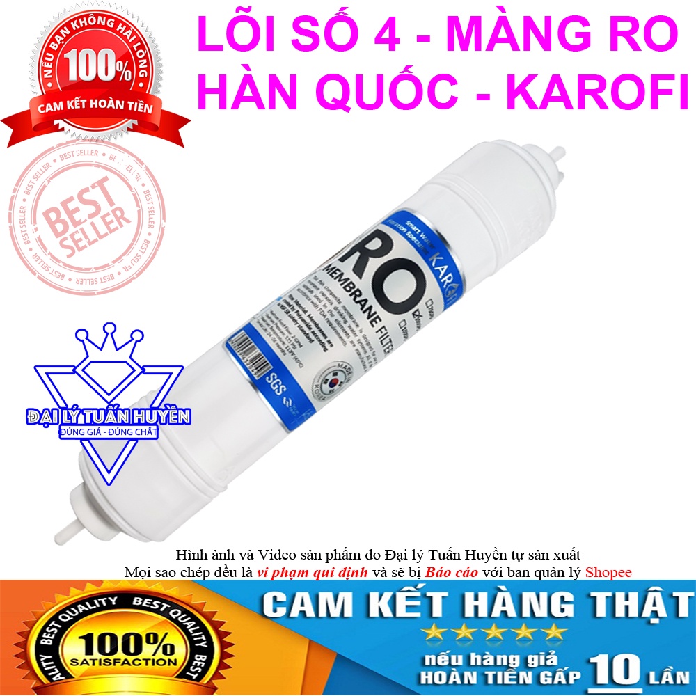 Trọn bộ Combo 8 lõi lọc nước Karofi chính hãng 12345678 [Lõi RO Đúc Mỹ - Hàn Quốc]