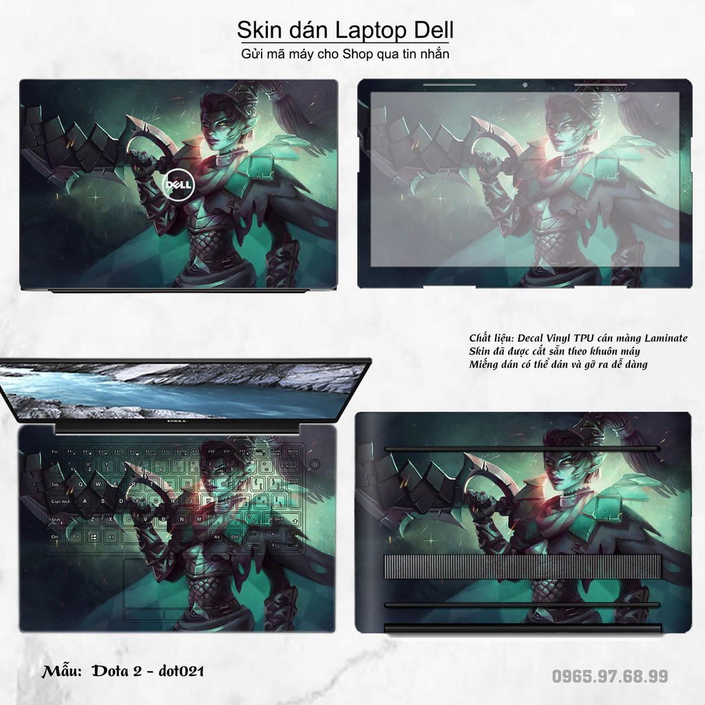 Skin dán Laptop Dell in hình Dota 2 nhiều mẫu 4 (inbox mã máy cho Shop)