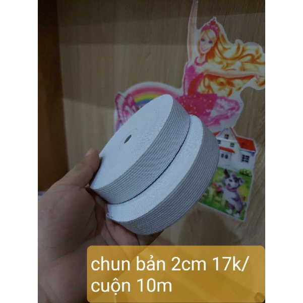 10m chun cạp, chun sơ sinh, chun may nhún