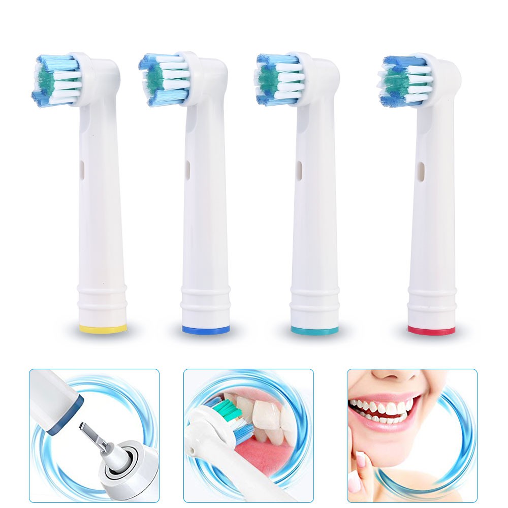 Oral-B Braun SB-17A, Daily set (4 chiếc/vỉ) bộ 4 Đầu Bàn Chải đánh răng điện thay thế Minh House