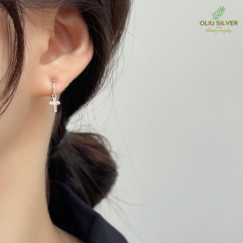 Bông Tai Bạc S925 Khoen Tròn Nhí Mini Hoop Chữ Thập – Ngôi Sao – Trái Tim Cá Tính | Khuyên Tai Nữ Trang Sức Bạc 9250