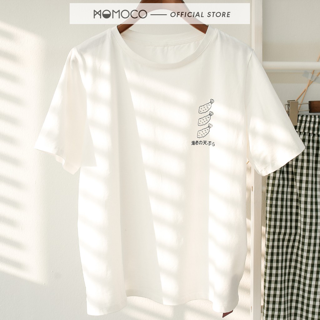 Áo Thun 100% Cotton MOMOCO In Slogan Cá Tính Độc Đáo Chất Liệu Thoáng Mát Freesize  M1608