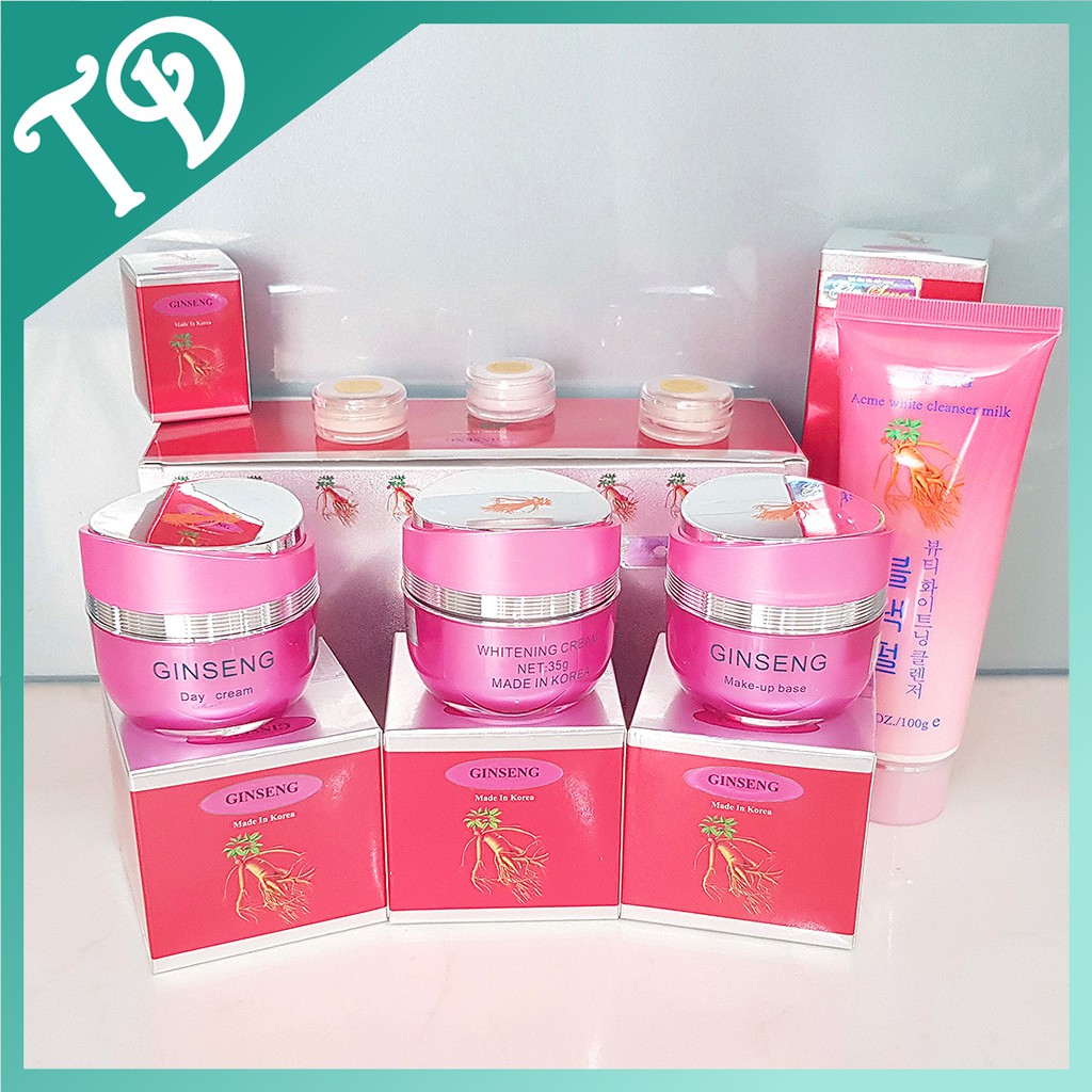 Bộ mỹ phẩm Ginseng, Kem nám dưỡng trắng da chiết xuất từ nhân sâm Hàn Quốc.