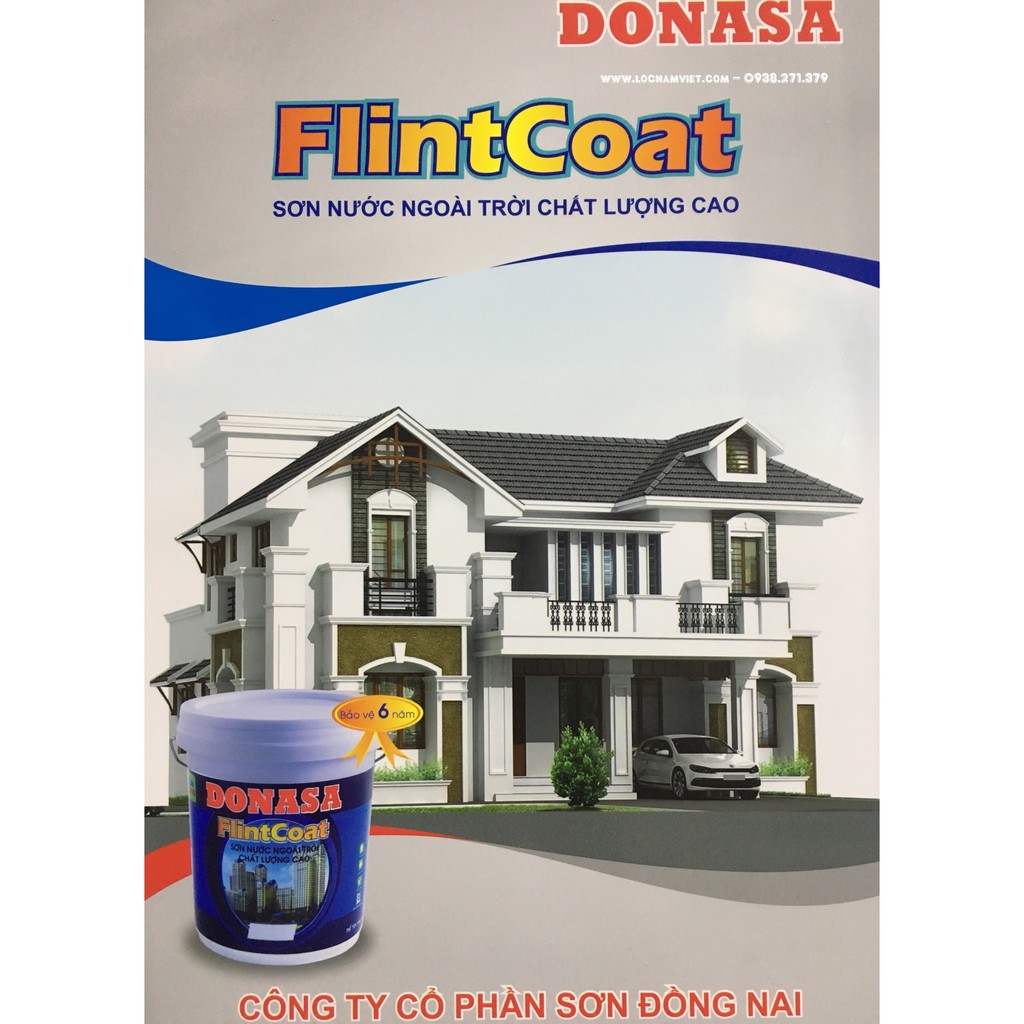 Sơn Nước Ngoại Thất Donasa Flincoat nhiều màu (18L/Thùng)