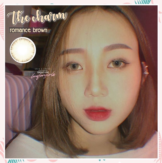 <Sẵn 1.50 và 2.00 & lẻ 1 chiếc 1-2,5-4,5-6 độ) Kính áp tròng SIESTA - THE CHARM - ROMANCE BROWN PC HYDROGEL(Hsd 6 tháng)