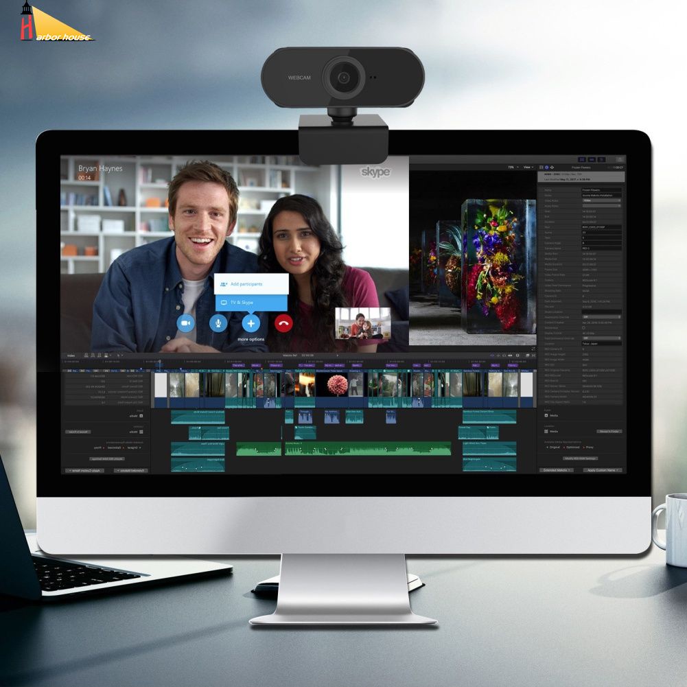 Webcam tự động lấy nét 1080P tích hợp micro chất lượng cao cho PC Laptop yumcute | BigBuy360 - bigbuy360.vn