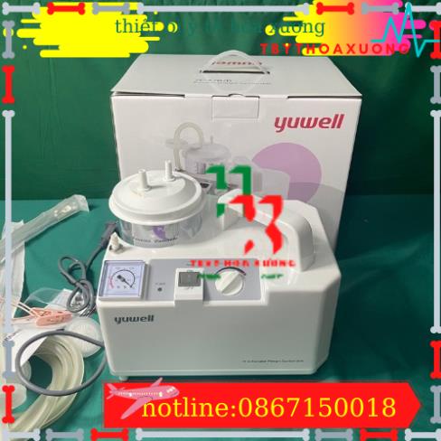 [Cao Cấp] Máy Hút Dịch 1 Bình Yuwell 7E A - Máy Hút Đờm Cho Người Lớn Và Trẻ Em