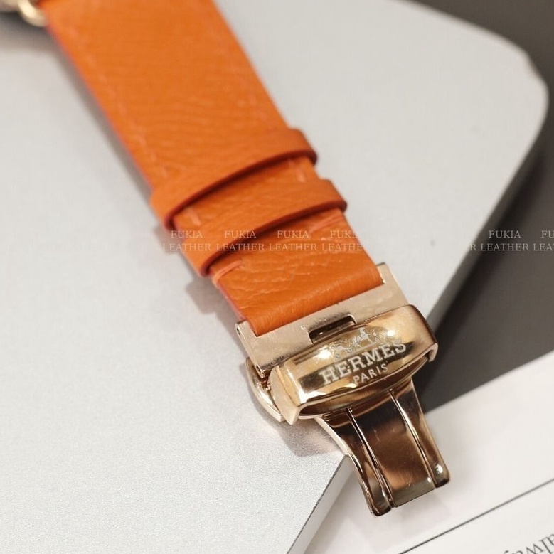 Dây da thủ công Epsom Cam dành cho Apple Watch, đồng hồ thông minh, đồng hồ cơ DDTC113