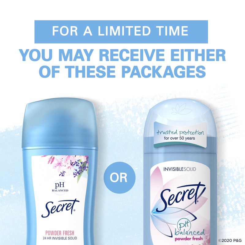 (MẪU 2021) Lăn Khử Mùi Secret SÁP/ CLEAR GEL của Mỹ loại 73g | BigBuy360 - bigbuy360.vn