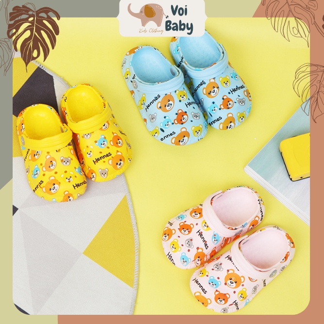 Dép sục cross cho bé gái trai cá mập ngộ nghĩnh cute VOIBABY BL12