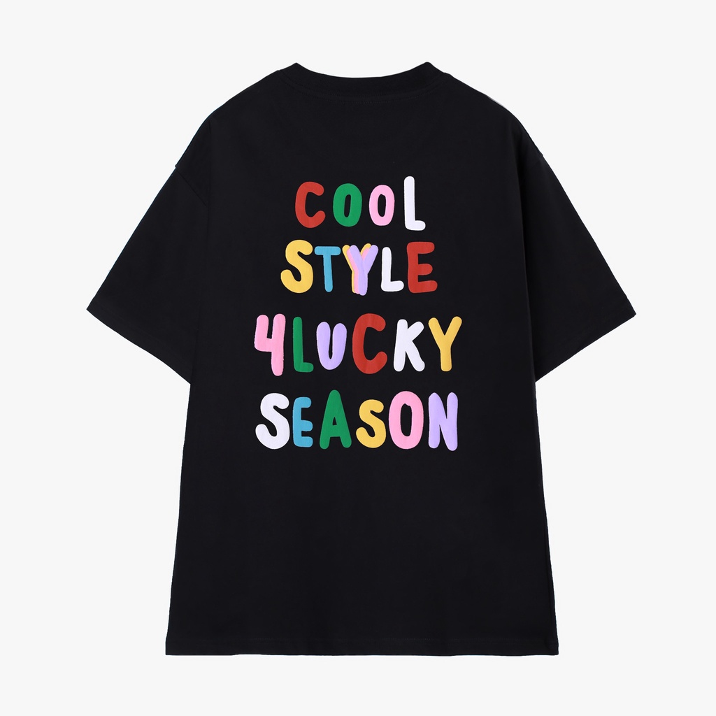 Áo thun trơn unisex 4lucky 6036 - tay lỡ form rộng oversize streetwear