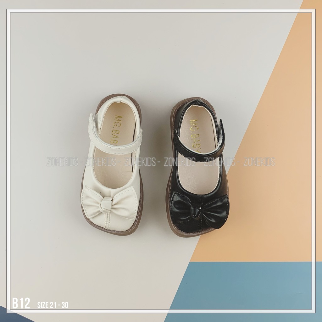 Giày búp bê đính nơ cho bé gái Zonekids - B12