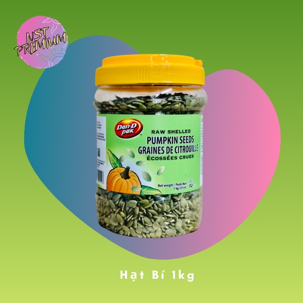 [Rẻ vô địch] Hạt bí xanh tự nhiên 1kg Dan D Pak