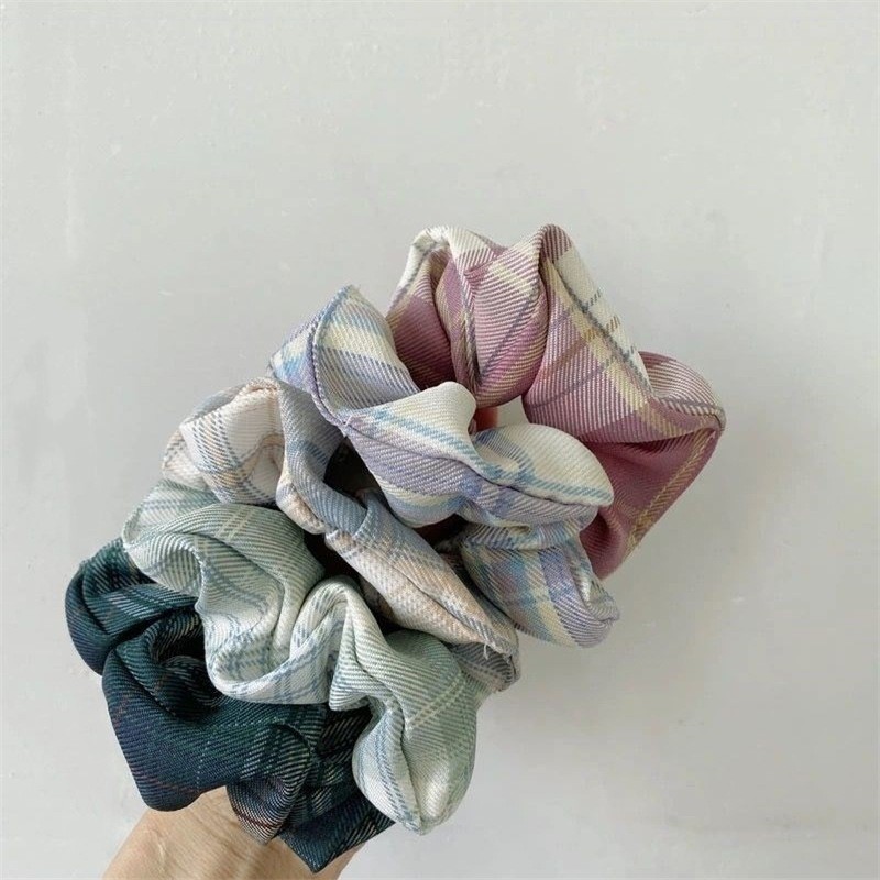 Dây buộc tóc vải Scrunchies phong cách Hàn Quốc xinh xắn cho nữ