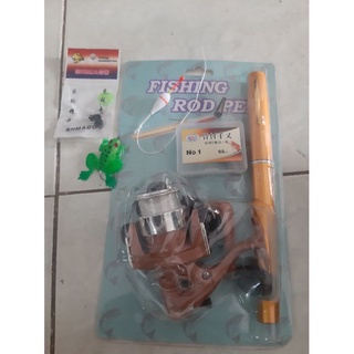 [Chính Hãng] Bộ Cần Câu Bút Máy Đứng Mini 1m Nhỏ Gọn Tiện Lợi ,Bỏ Cốp,Ba lô đi Du Lịch