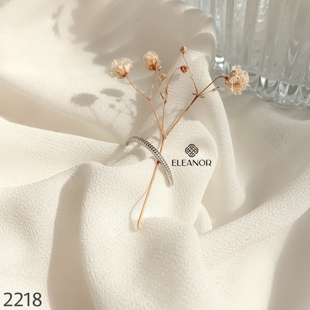 Nhẫn Bạc Eleanor Accessories Phong Cách Retro Đính Hạt Twiste Dễ Thương