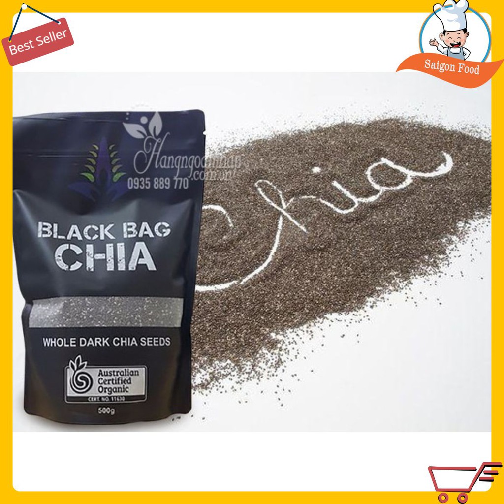  Hạt chia đen BLACK BAC CHIA 500g - VTFOOD