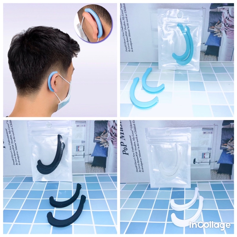 Dây đeo khẩu trang chống đau tai cho trẻ em và người lớn, quai đeo khẩu trang đệm gài silicon phong cách Hàn quốc
