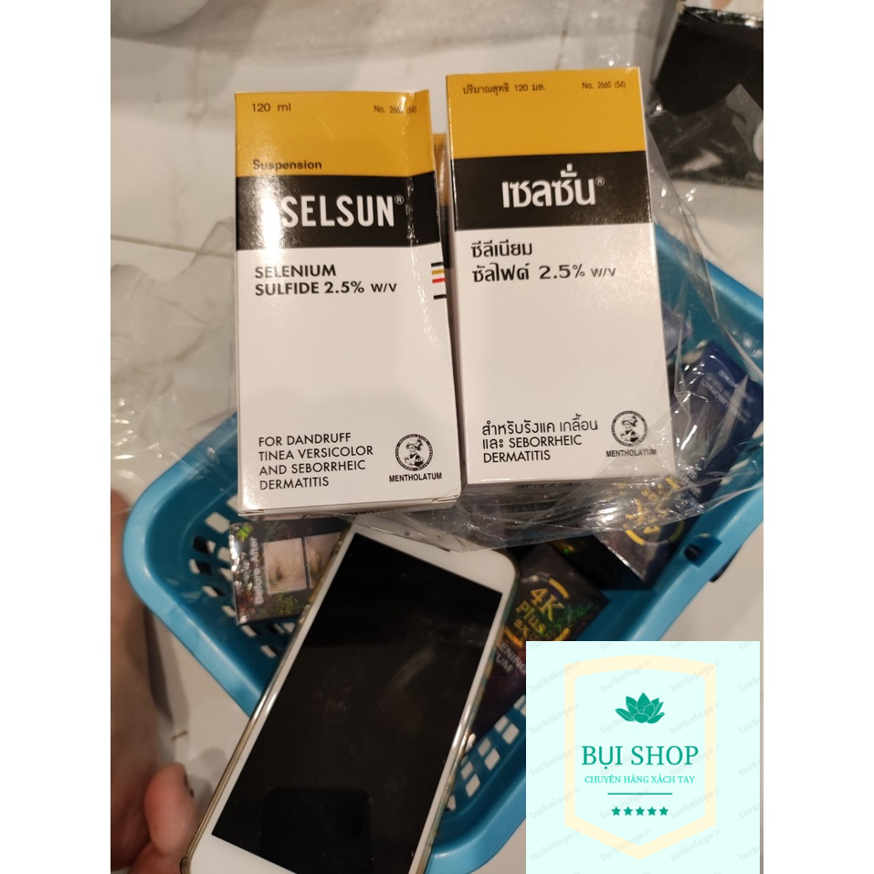 Dầu Gội SELSUN Giảm Gàu Hàng Tốt 120ml Thái Lan Chính Hãng