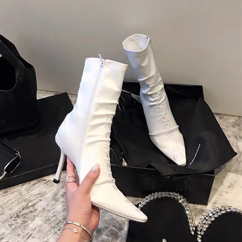 Boot cao gót cổ cao Alexingwang thời trang