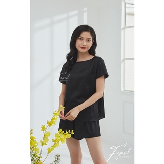 Đồ ngủ mặc nhà Bộ lụa trơn basic FEPRIL Kaftan Set