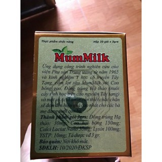 CỐM LỢI SỮA MUMMILK ĐÔNG TRÙNG (20 gói)