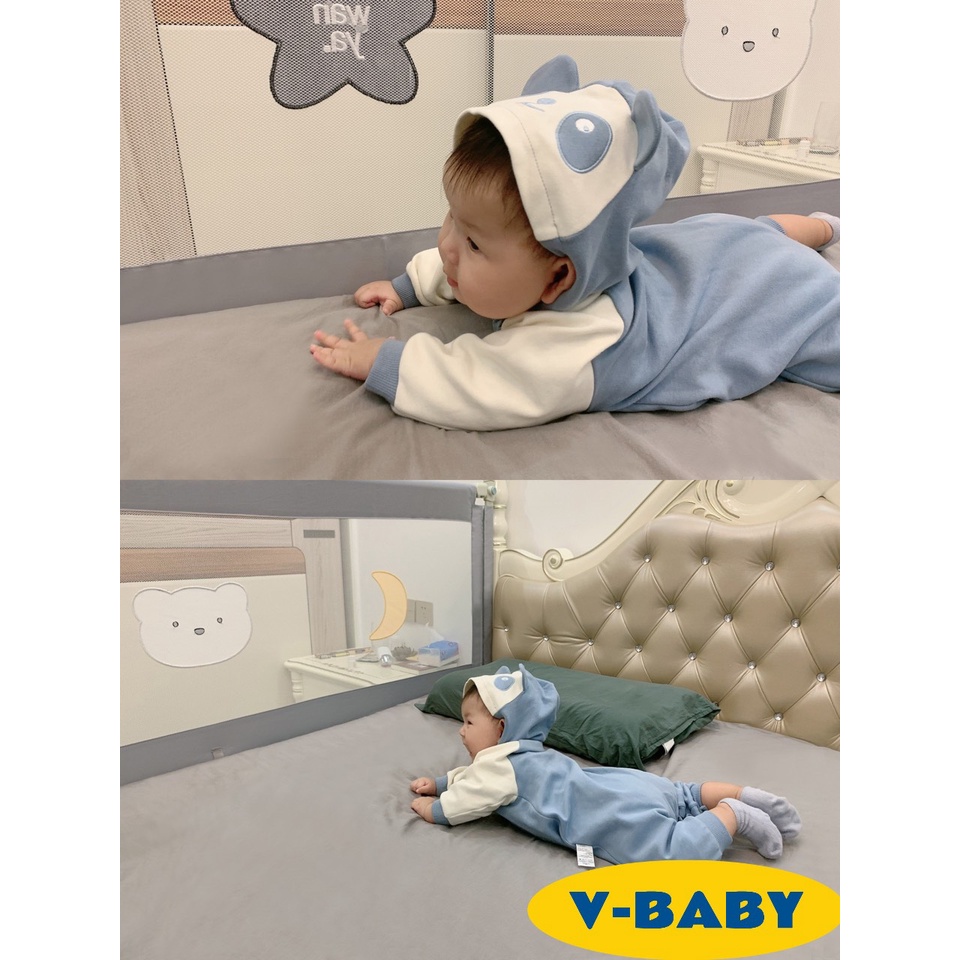 Thanh Chắn Giường V-Baby KL PLus & N1 Nâng Hạ 1 Bên (1 THANH 1 MẶT)