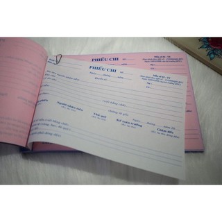 Combo 10 cuốn Phiếu Thu/Chi/Xuất/NHập/Hóa đơn 2 Liên (50bộ = 100tờ)