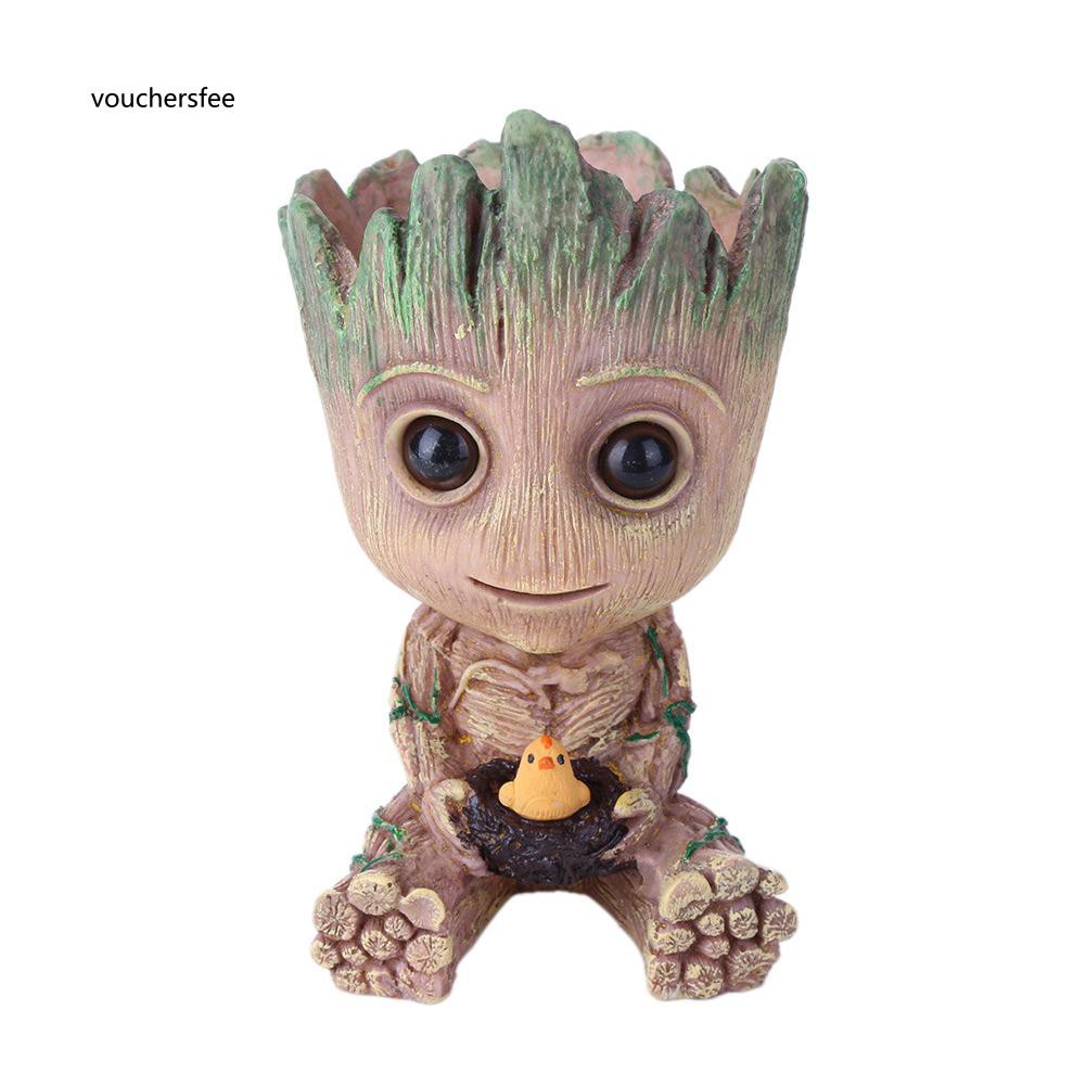 Chậu hoa nhỏ tạo hình nhân vật Groot đáng yêu