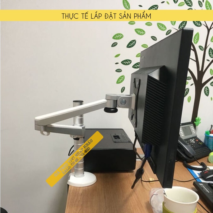Giá Treo Màn Hình Máy Tính OA 3S 17 - 24 - 27 - 32 inch / Tay Treo Màn Hình Gắn Bàn Hợp Kim Nhôm [ Cao Cấp Hơn NB F80 ]