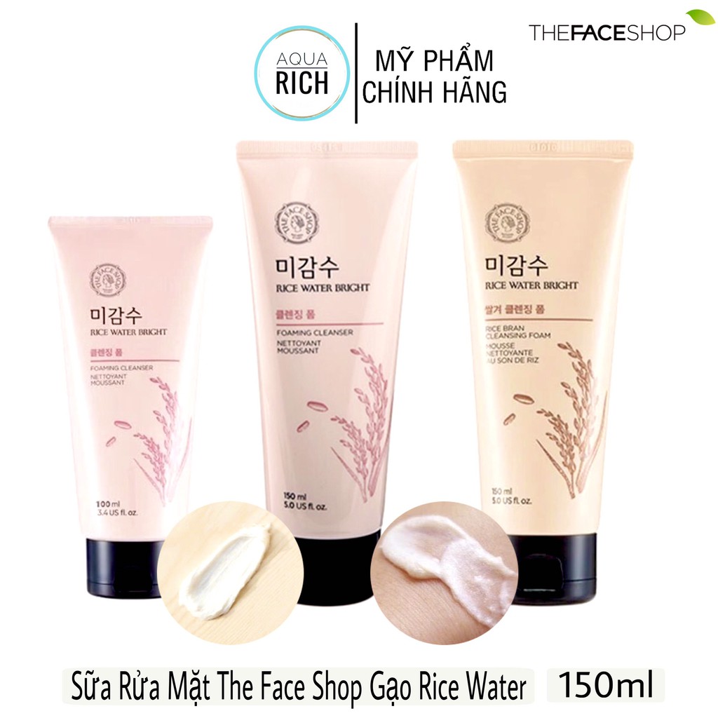 Sữa Rửa Mặt The Face Shop Gạo Rice Water Rice 150ml