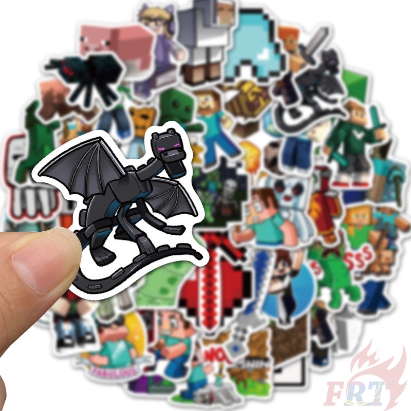 Set 50 sticker trang trí họa tiết Minecraft - Series 01 độc đáo đáng yêu