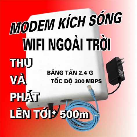 BỘ THU PHÁT SÓNG WIFI CÔNG SUẤT LỚN NGOÀI TRỜI TỚI  200 M. VER 1.0