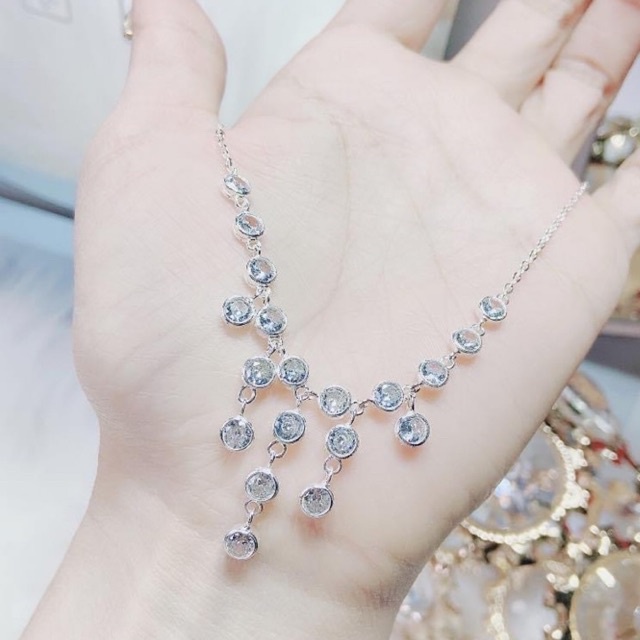 Dây chuyền Bạc Công chúa thời trang, lấp lánh kiểu dáng bắt mắt, điểm nhấn mới lạ sang chảnh  Mainomi Shop Bạc Xinh