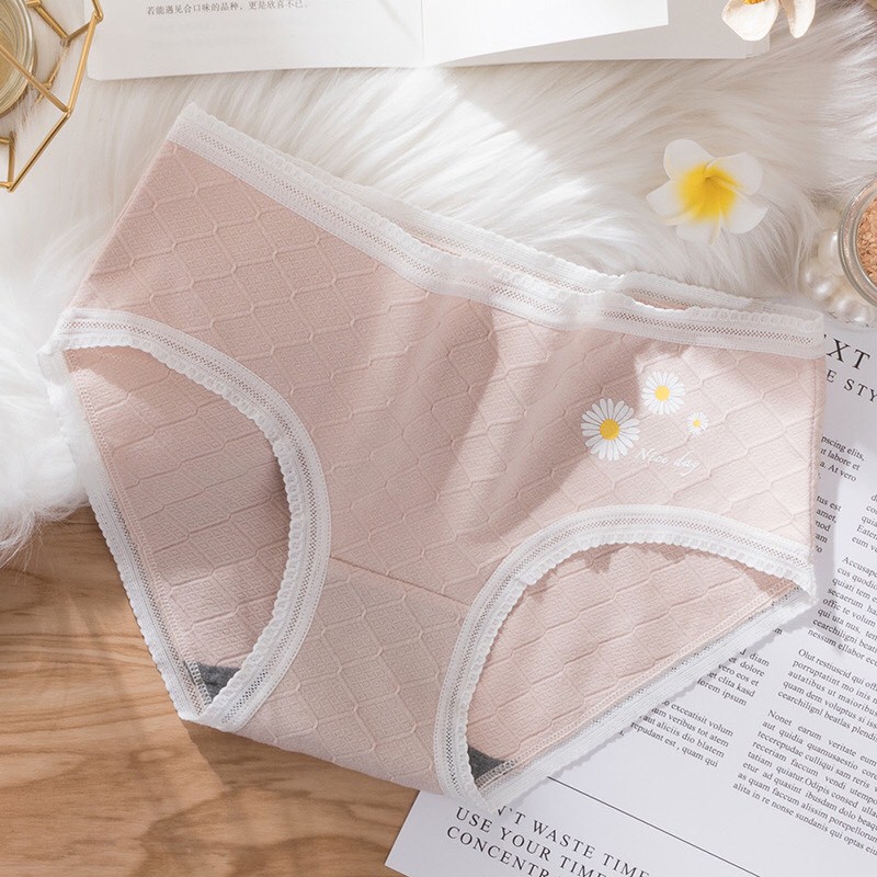 8688quần lót nữ cotton hoa cúc pha ren sexy mềm mịn không bai xù kháng khuẩn | BigBuy360 - bigbuy360.vn