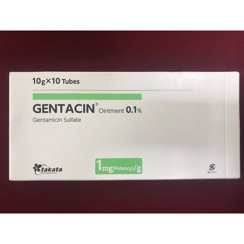 Kem Xóa Mờ Sẹo Gentacin Ointment 0.1% Gentamicine Sulfate Takata Nhật Bản 10g