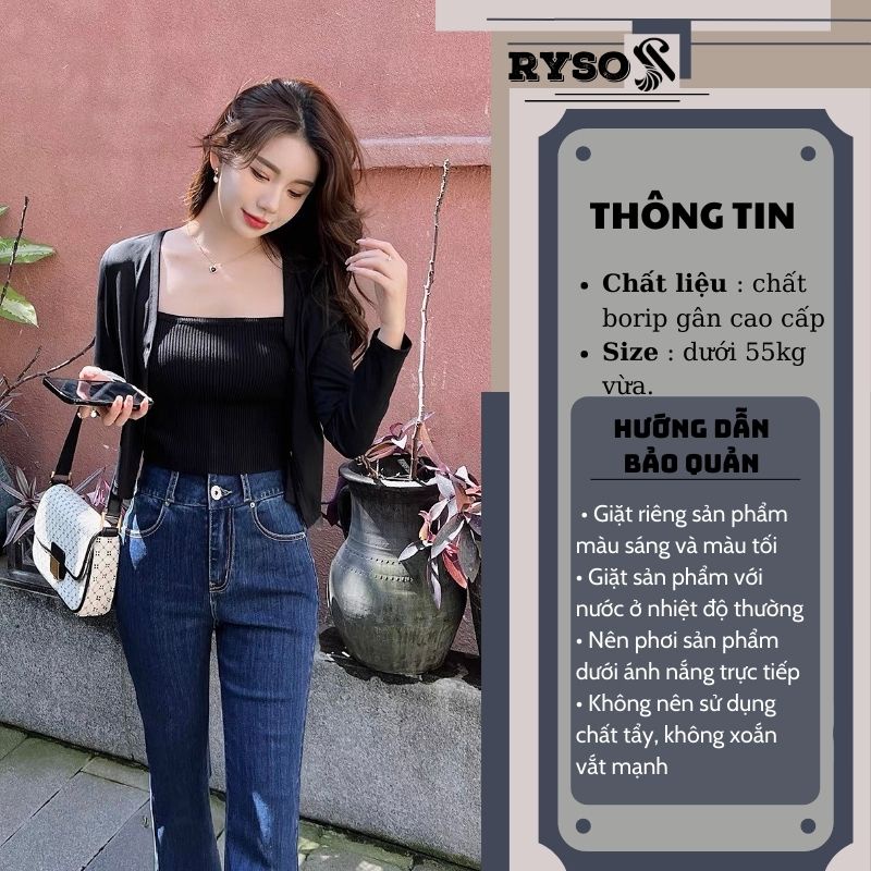 Áo croptop 2 dây có áo khoác ngoài chất thun co giãn siêu năng động cho các nàng